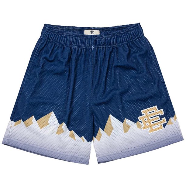 EE Basic-pantalones cortos transpirables de malla para hombre, Shorts de secado rápido con estampado, a la moda, para playa y baloncesto, Verano Fivean unisex