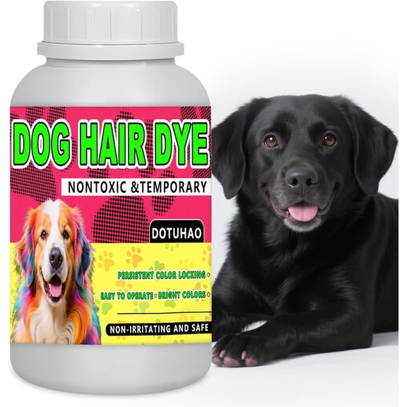 Dog Hair Dye, Permanent Pet Safe Dye, Pet Safe Hair Dye、DIY Dog Grooming Dye、Dog Fur Coloring Agent、Safe Dog Dye for All Breeds、Fashionable DIY Pets Grooming Easy to Use