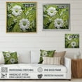 thumbnail image 4 of Designart "Light Green Ferns Plant Whimsical VORTEXs II" Floral Floater Framed Wall Art Living Room, 4 of 7