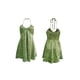 thumbnail image 3 of VISgogo Mujeres Tie-up Halter Dress, Adultos Smocked Backless Sin mangas Ripple / Flower amp; Dot Print One-piece VISgogo moda, 3 of 9
