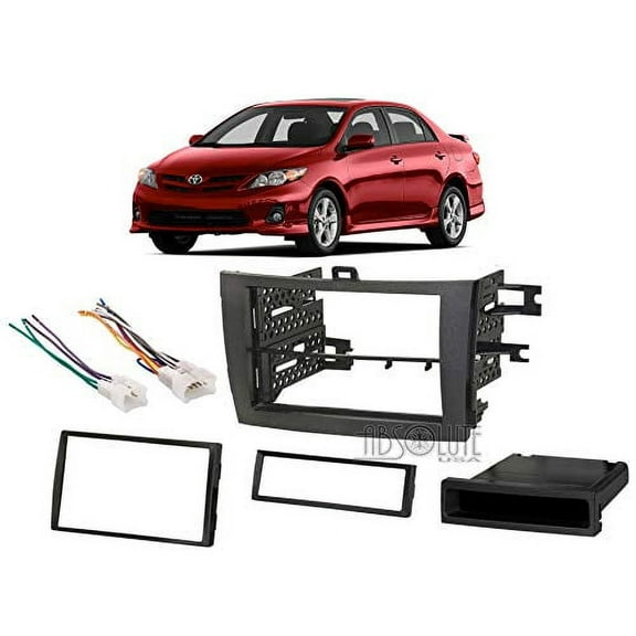 Absolute USA ABS99-8223 Fits Toyota Corolla 2009 2010 2011 Single DIN Stereo Harness Radio Install Dash Kit