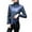 Blue, variant on MIASHUI Autumn Winter Lined Thick Leather High Neck Thermal Underwear Top Base Layer Long Sleeve Shirt Small Blouse Green,M