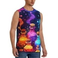 thumbnail image 2 of Fotbe Colorful Potion Bottles Magic Men's Camiseta sin Mangas Estampada para Hombres, Playera Casual para Gimnasio, Entrenamiento, Playa-XX-Large, 2 of 7