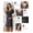 Dark Grey, variant on Labor and Delivery Gown for Hospital Short Sleeve Maternity Nursing Dress Nightgown with Button