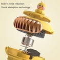 thumbnail image 4 of Ventilador de escritorio con Clip Hugtrwg Trípode mano Recargable 500 MAh amarillo, 4 of 9