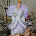 thumbnail image 3 of 13" Gray and Silver Lighted Fiber Optic Angel in Gown Christmas Tree Topper - Multicolor Lights, 3 of 3