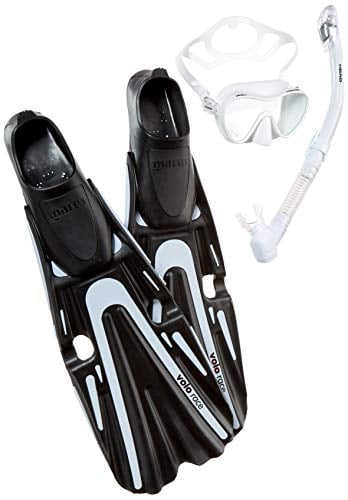 Mares Volo Race Full Foot Scuba Snorkeling Mask Fin Snorkel Set