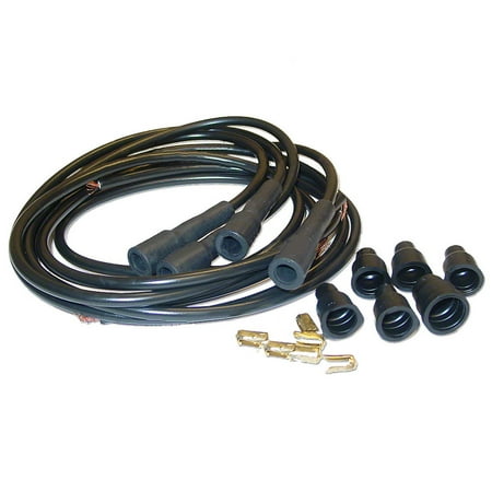 Plug Wire Set Straight Boots - Universal Spark Plug Wire Set for 4 Cylinder Tractors Straight Boot Replaces ACS228