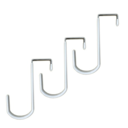 

Tetra-Teknica EDH-3P Vinyl Coated Over the Door Hook 3 per Pack Color White