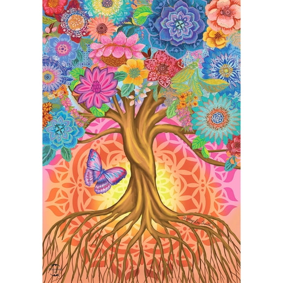 Briarwood Lane Spring Garden Flag 12x18 For Outdoor Tree of Life Inspirational For Spring Garden Flag Flags For Outside