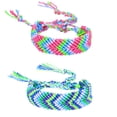 thumbnail image 1 of Pulsera trenzada del orgullo de varios colores, accesorio del desfile del orgullo del arcoíris, joyería del orgullo para hombres y mujeres, 2 uds., 1 of 5