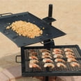thumbnail image 3 of GameMaker Heavy Duty Gravity Combo Open Fire Outdoor Camping Grill and Griddle, 3 of 5