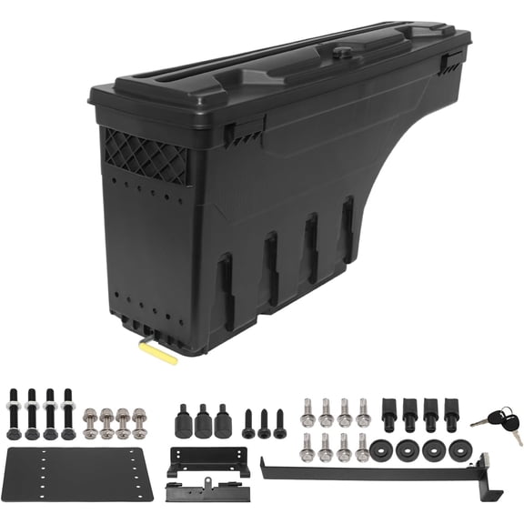 HOUGEET Tool Box Truck Bed Storage Lockable Fit for 2007-2018 Chevrolet Silverado & GMC Sierra 1500/2500/3500 HD, Driver Side