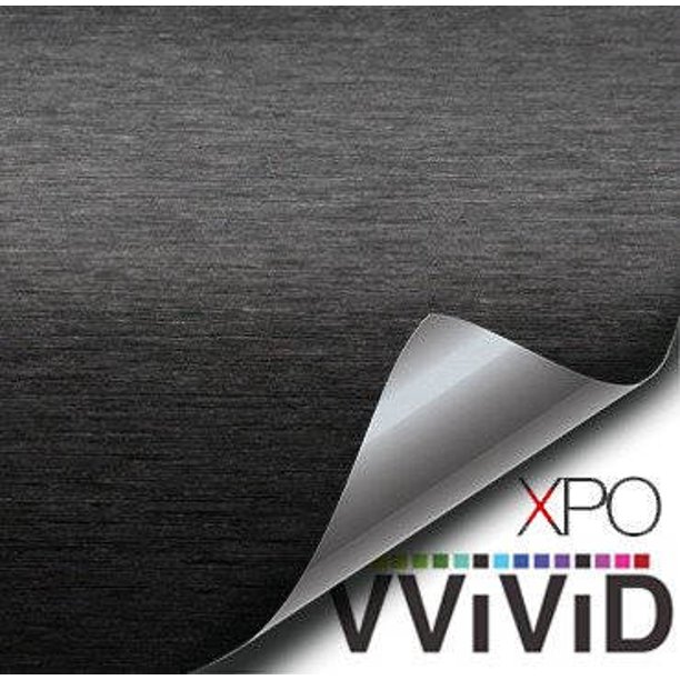Black Brushed Steel Vinyl Sticker Contact Paper Roll Adhesive Tile