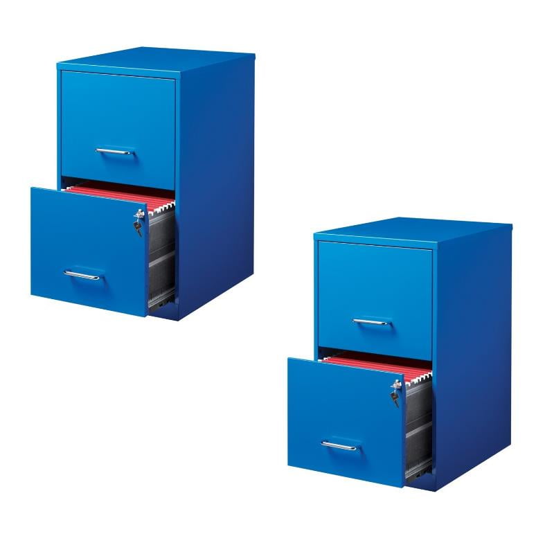 Value Pack (Set of 2) 2 Drawer File in Blue