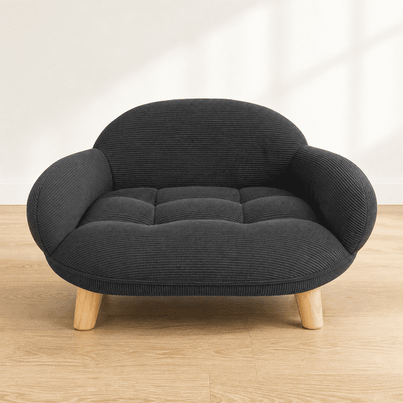 Gray Pet Sofa Bed for Cats and Small Dogs