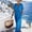 Blue, variant on Flowy Dresses for Women V Neck Short Sleeve Shift Maxi Boho Casual Daily Wear Summer Trendy Beach Vacation Womens Dress 2026 Yellow S