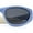 Blue - Black, variant on Retro Classy Oval Wrap Around Vintage Sport Soft Arm Tip Plastic Sunglasses Pink - Black