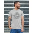 thumbnail image 2 of Nordic Style Lion Head T-Shirt Men -Smartprints Designs, Male Small, 2 of 4