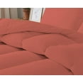 thumbnail image 5 of D.N.G. BEDDINGS 1 Piece Luxury Straight Line Pattern Comforter, Premium Super Soft, 800 Thread Count, 100% Egyptian Cotton, Super King Size Brick Red Solid Color, 5 of 6