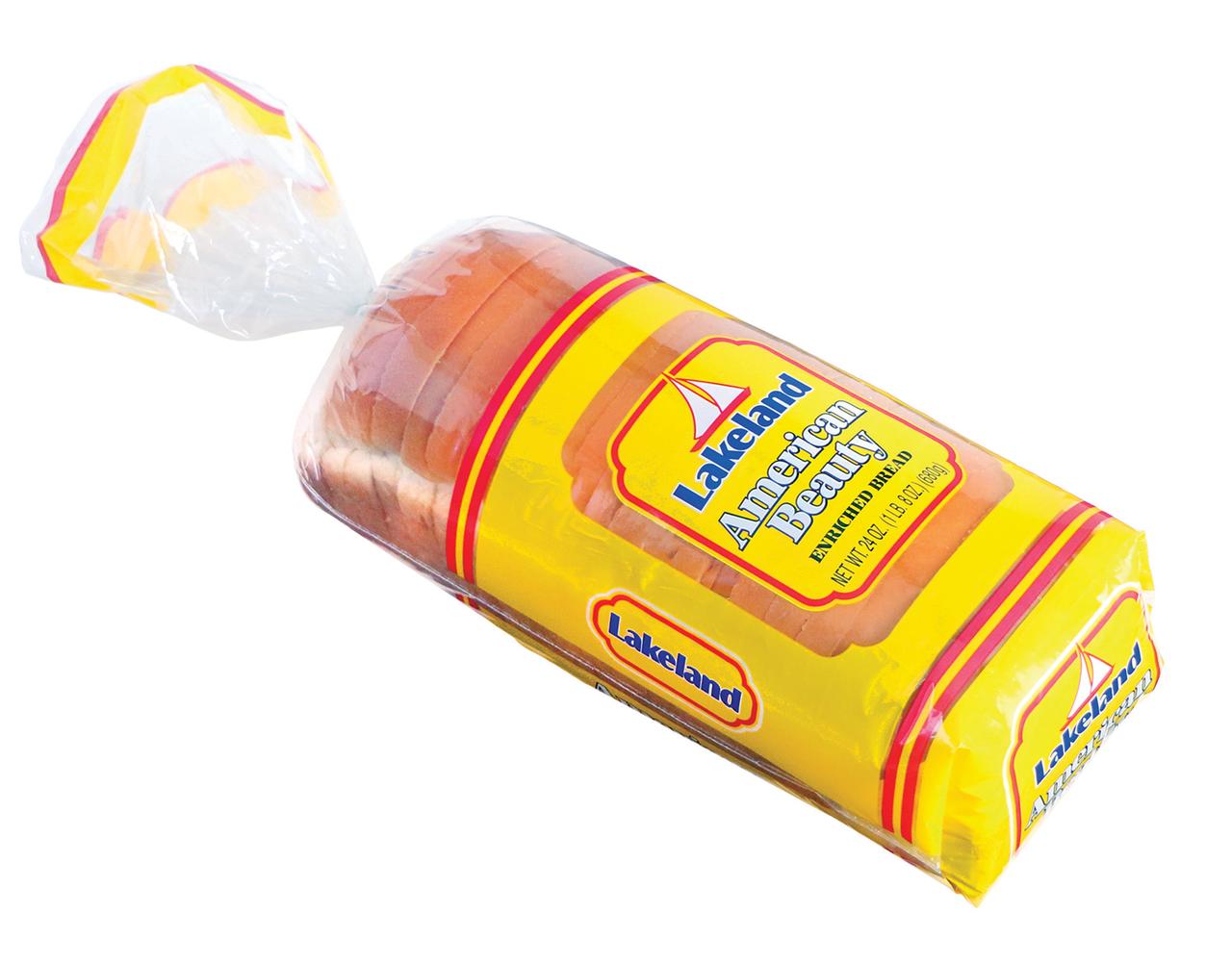 Lakeland American Beauty White Bread, 24 oz
