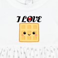 thumbnail image 4 of Inktastic Waffle Lover I Love Waffles Girls Baby Dress, 4 of 5