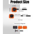 thumbnail image 2 of GHSDFBB Car Glass Cleaner Wiper,Car Windshield Cleaning Tool, Microfiber Car Window Cleaner with Extendable Handle,Auto Glass Wiper Kit(Orange Square), 2 of 6