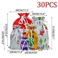 thumbnail image 2 of 30pcs Christmas Drawstring Gift Bag Set - Festive Reusable Gift Packaging Bags, Cute Holiday Bags for Presents, Party Favors & Small Gifts, Durable Festive Gift Bags for Family & Friends, G, 2 of 4