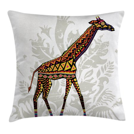 Batik Decor Throw Pillow Cushion Cover African Savannah Animal Beauteous Giraffe Print Body Pillow Cover Batik Decor Throw Pillow Cushion Cover African Savannah Animal Beauteous Giraffe Print Body Pillow Cover