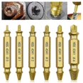 thumbnail image 1 of 4/5/6 PCS Damaged Screw Extractor Drill Bit Set Stripped Broken Screw Bolt Remover Extractor Easily Take Out Demolition Tools, 1 of 5