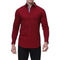thumbnail image 4 of WARHORSEE Mens Dress Shirts Casual Button Down Shirt Long Sleeve Cotton Stretch Regular Fit, 4 of 13