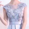 thumbnail image 3 of Vestido de noche para mujer, largo, de verano, elegante, para banquetes, para anfitriona, ajustado, adelgazante, estilo princesa, 3 of 5