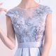 thumbnail image 3 of Vestido de noche para mujer, largo, de verano, elegante, para banquetes, para anfitriona, ajustado, adelgazante, estilo princesa, 3 of 5
