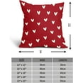 thumbnail image 5 of Valentines Day Pillow Cover Set of 2 16x16 Inch Love Heart Red Cotton Linen Decorative Throw Pillow Case Outdoor Cushion Cover for Home Couch Sofa Farmhouse Decor, 5 of 6