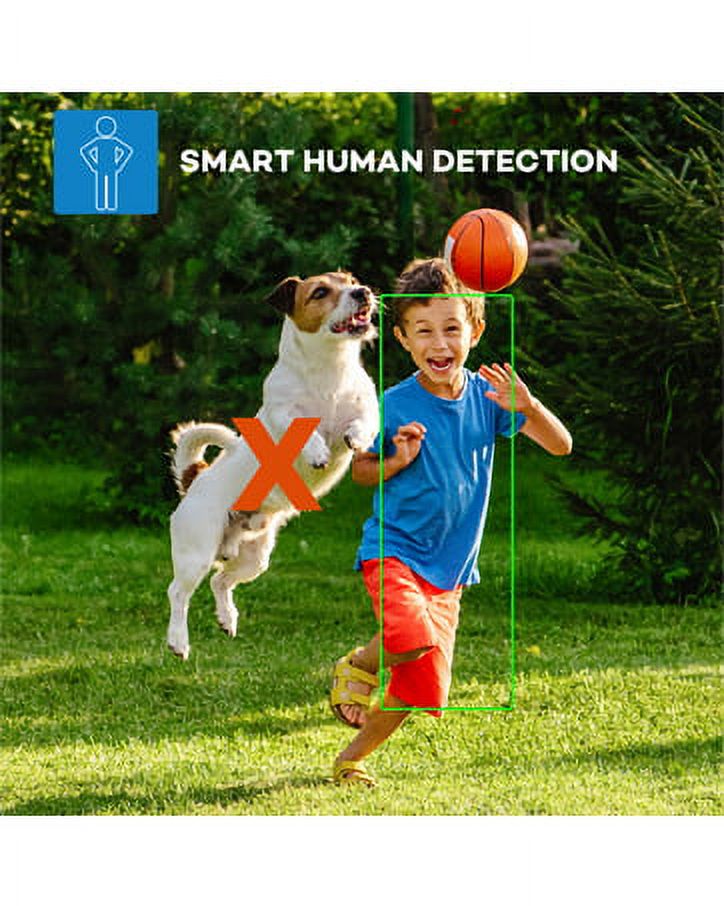 ONWOTE Super HD PoE IP Security Camera with Audio, Smart AI Human Detection, 2592 x 1944 5 Megapixels, Indoor/ Outdoor, 100ft IR, Wide View Angle, IP66, Add on Camera