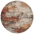 thumbnail image 2 of Addison Rugs Chantille Indoor/Outdoor Transitional Abstract Paprika Machine Washable Round Rug, 8' x 8', 2 of 8