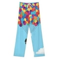 thumbnail image 3 of Up Balloons House Sky Pajama Pants Comfortable Elastic Waist Pajamas Fashion Sleepwear Bottoms Plus Size Homewear, 3 of 6