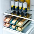 thumbnail image 1 of Egg Storage Box Auto Scrolling Egg Holder Stackable Egg Container Organizer with Lid Household Space Saving Egg Tray for Home Refrigerator Kitchen Cupboard, 1 of 8