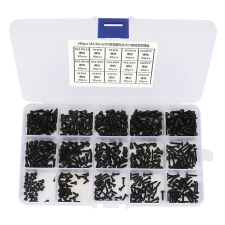 

Hex Screw Set Hex Head Screws Tapping Screw Black Colour Durable Hexagonal Head Screw For Workshop Hardware Workshop