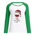thumbnail image 4 of IROINNID Reduced Christmas Sweatshirts for Women Winter Xmas Print Long Sleeves Crewneck Holiday New Year Tops,Green, 4 of 6