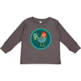 thumbnail image 3 of Inktastic Rooster Chicken Farmer Boys or Girls Long Sleeve Toddler T-Shirt, 3 of 5