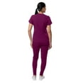 thumbnail image 2 of Adar Pro Modern Athletic Scrub Set For Women - Modern V-Neck Scrub Top & Yoga Jogger Scrub Pants, 2 of 7
