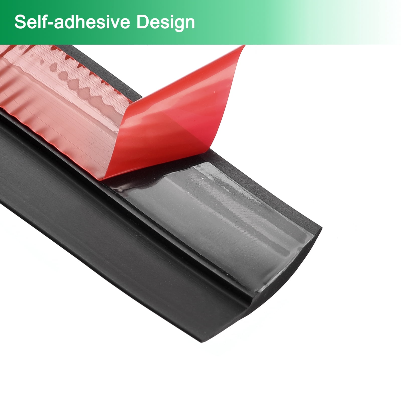 Floor Transition Strip, Self Adhesive Carpet Transition Edging Trim Strip Floor Strip, Black 3.3Ft