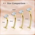 thumbnail image 6 of 14G Titanium Floating Belly Button Rings for Women Flat Back Belly Rings 8/10/12/14mm Belly Piercing Jewelry, 6 of 8