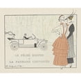 thumbnail image 3 of Anonymous 24x20 Black Modern Framed Museum Art Print Titled - The Sin of Envy or the Coveted Panhard (1914), 3 of 5