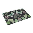thumbnail image 2 of XMXT Non-Slip Polyester Bathroom Rugs Kitchen Door Mat, Abstract Butterfly Flower Machine Washable Bath Mats Rug for Kitchen Shower Bathtub Decor, 15.7 x 23.6 inches, 2 of 9