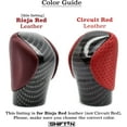 thumbnail image 4 of SHIFTIN Gear Shift Knob Shifter for Lexus ES GS GX IS NX RC RX 200t 300 350 3450h 450hL 350L (Rioja Red Rose / Carbon Fiber Pattern), 4 of 9