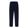 thumbnail image 5 of Sweatpants Kids Navy Sweatshirt Girls Basic Boys Athletic Pants Wide Leg Pants with Pocket Boys 6-7 Years Pants, 5 of 9