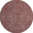 thumbnail image 3 of HomeRoots 665430 8 ft. Rust & Gray Southwestern Washable Round Area Rug with UV Protection, 3 of 8