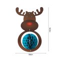 thumbnail image 3 of Fiudx Adorno Navideño Colgante, Diseño de Papá Noel, Alce y Muñeco de Nieve, Decoración para Fiestas, Uso Interior y Exterior, Versátil, Fácil Instalación, 35 X 29 Cm, 42 X 22 Cm, 38 X 22 Cm, 3 of 6